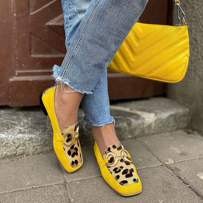 Caia™ – Mocassins met luipaardprint