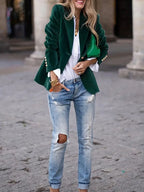 Isla - Elegante fluwelen blazer