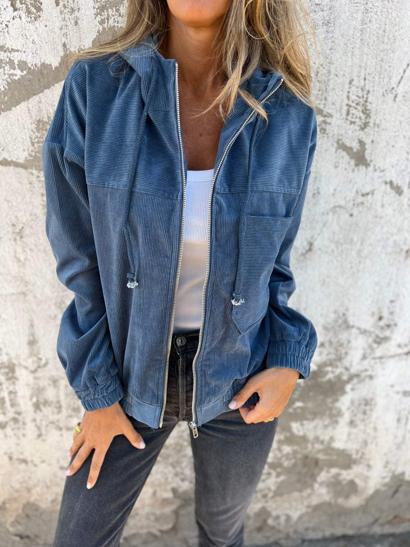 Audrey - Casual jas met capuchon