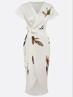 Elin™ - Elegante Wickelkleid mit Blumenmuster