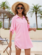 Megan | Luftiges Strand-Hemd mit verstellbarer Taille