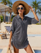 Megan | Luftiges Strand-Hemd mit verstellbarer Taille