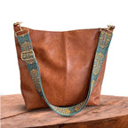 Greta - Vintage Leder-Schultertasche