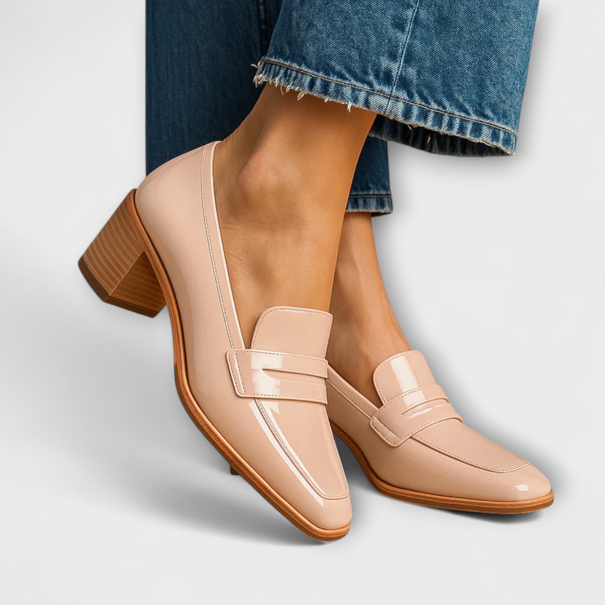 Elaine - Glänzende Loafer