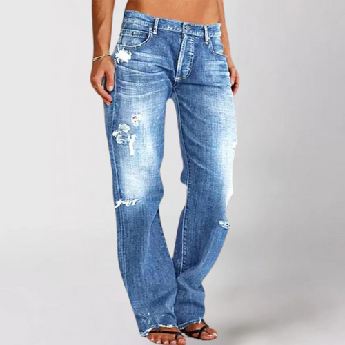 Adelheid | Dames Wijde denim jeans