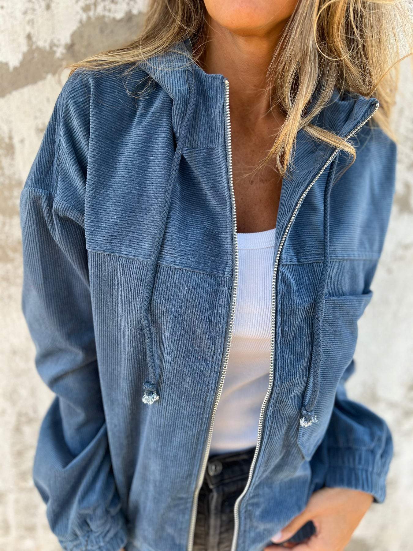 Audrey - Casual jas met capuchon