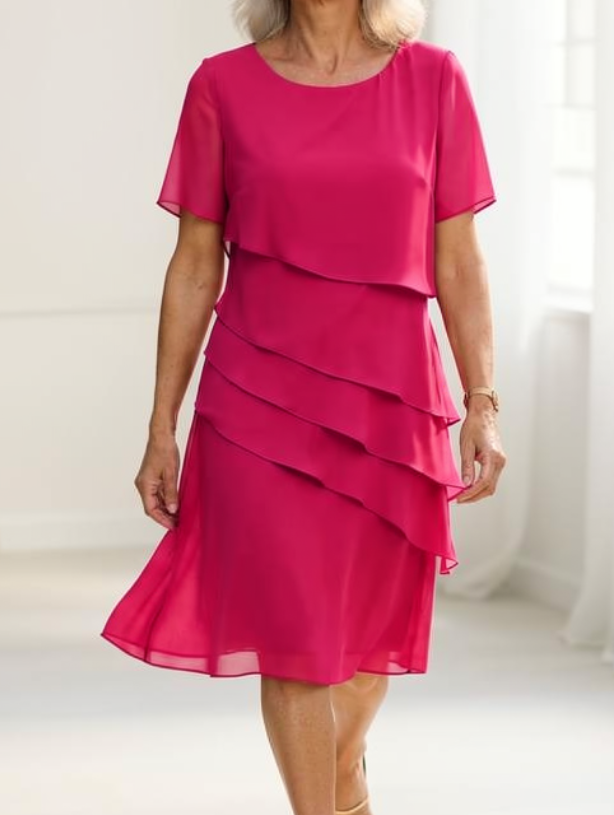 Linda™ - Elegantes Komfort-Rüschenkleid