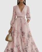 Siena™ - Elegante Plissee Maxi Kleid