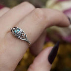 Regenboog Schelp Filigraan Design Ring