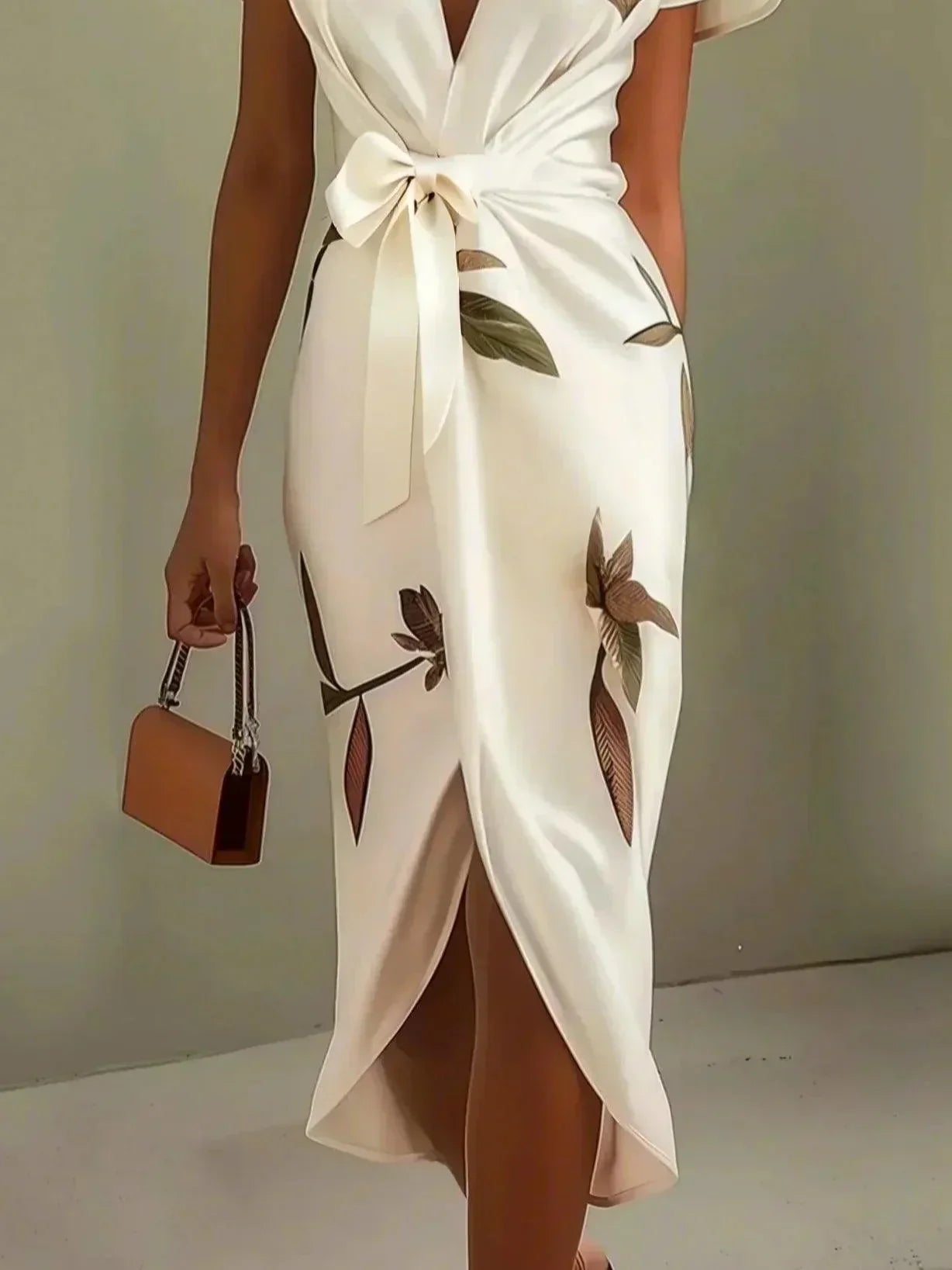 Elin™ - Elegante Wickelkleid mit Blumenmuster