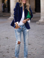 Isla - Elegante fluwelen blazer