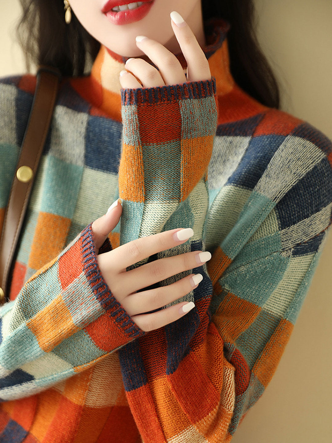 Caroline - Locker sitzender Rollkragenpullover
