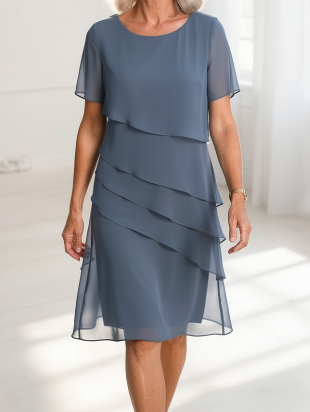 Linda™ - Elegantes Komfort-Rüschenkleid