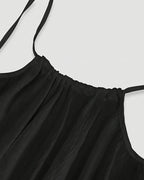 Einfarbiges rückenfreies Cami-Kleid für Damen