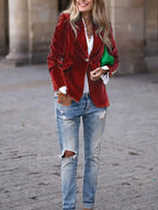 Isla - Elegante fluwelen blazer