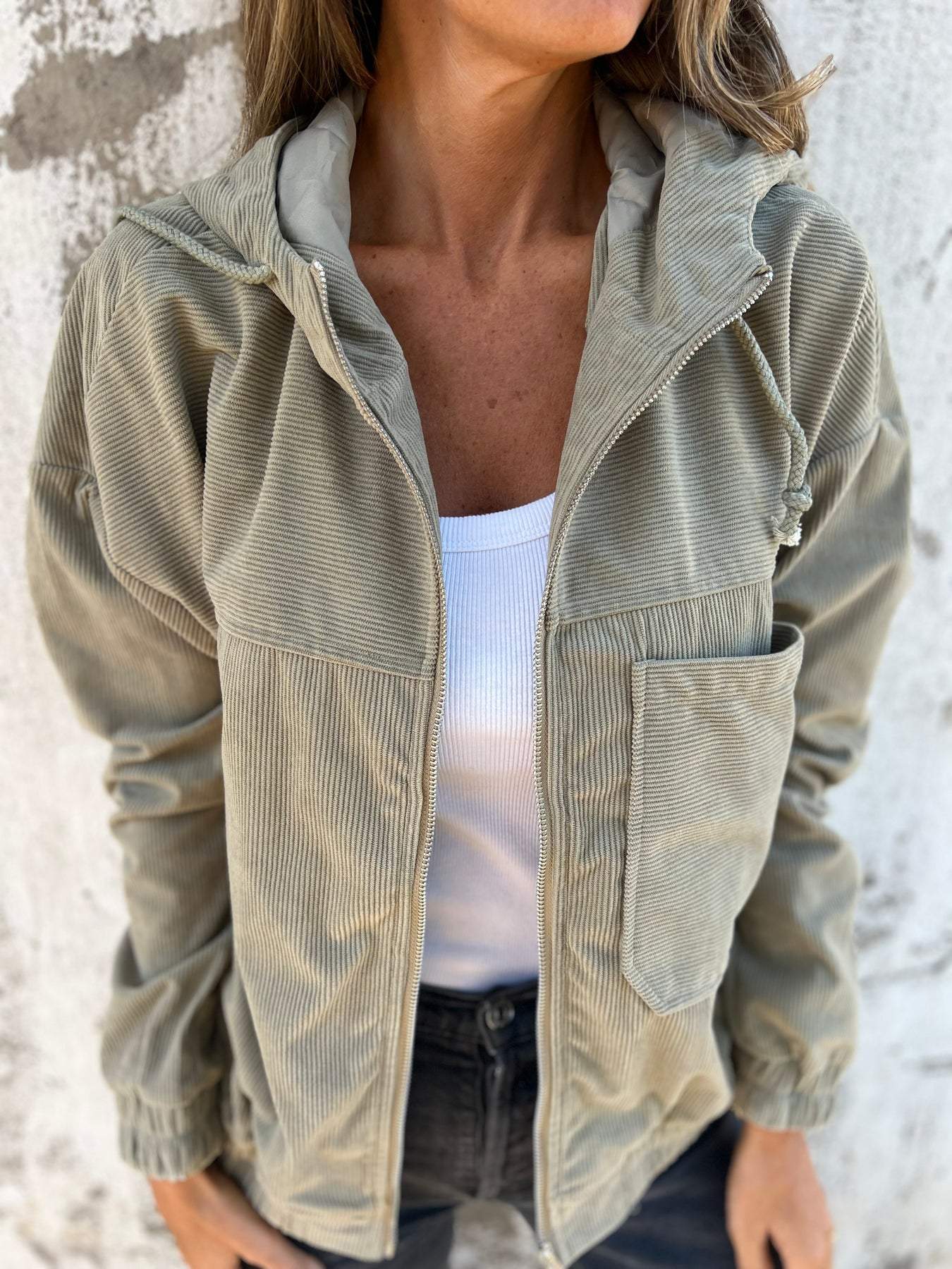 Audrey - Casual jas met capuchon
