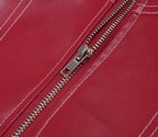 Lässige Oversized Lederjacke