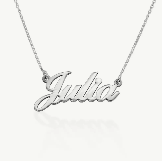 Exclusieve handgemaakte naamketting met persoonlijke gravure naar wens