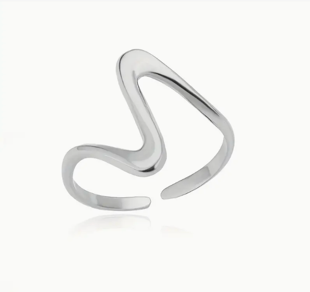 Wellen Designerring 18 Karaat Goud
