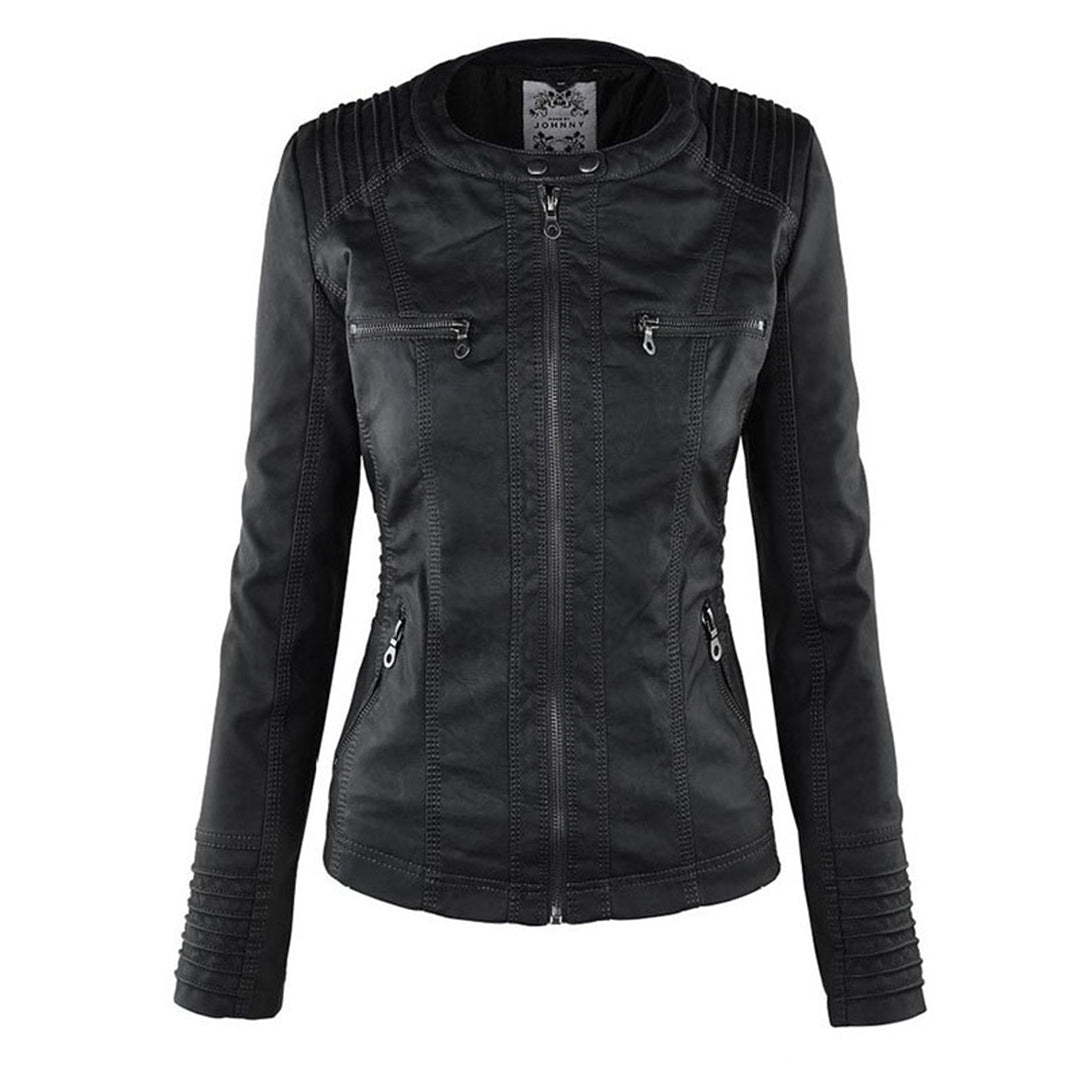 Gia - Leren bikerjack