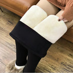 Warme winterlegging met lamswol voor dames
