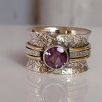 Boheemse kristallen meditatie ring