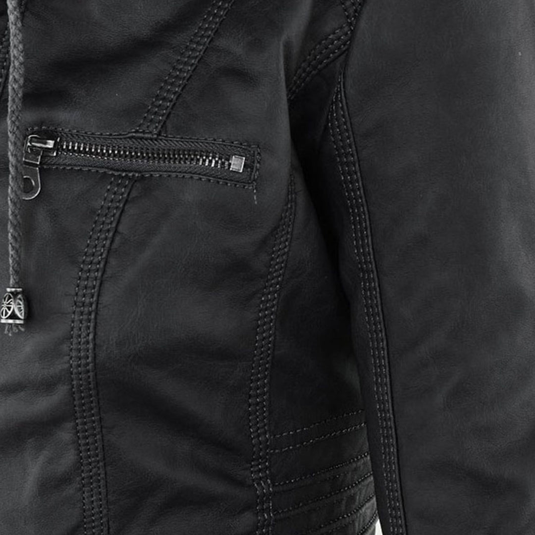 Gia - Leren bikerjack
