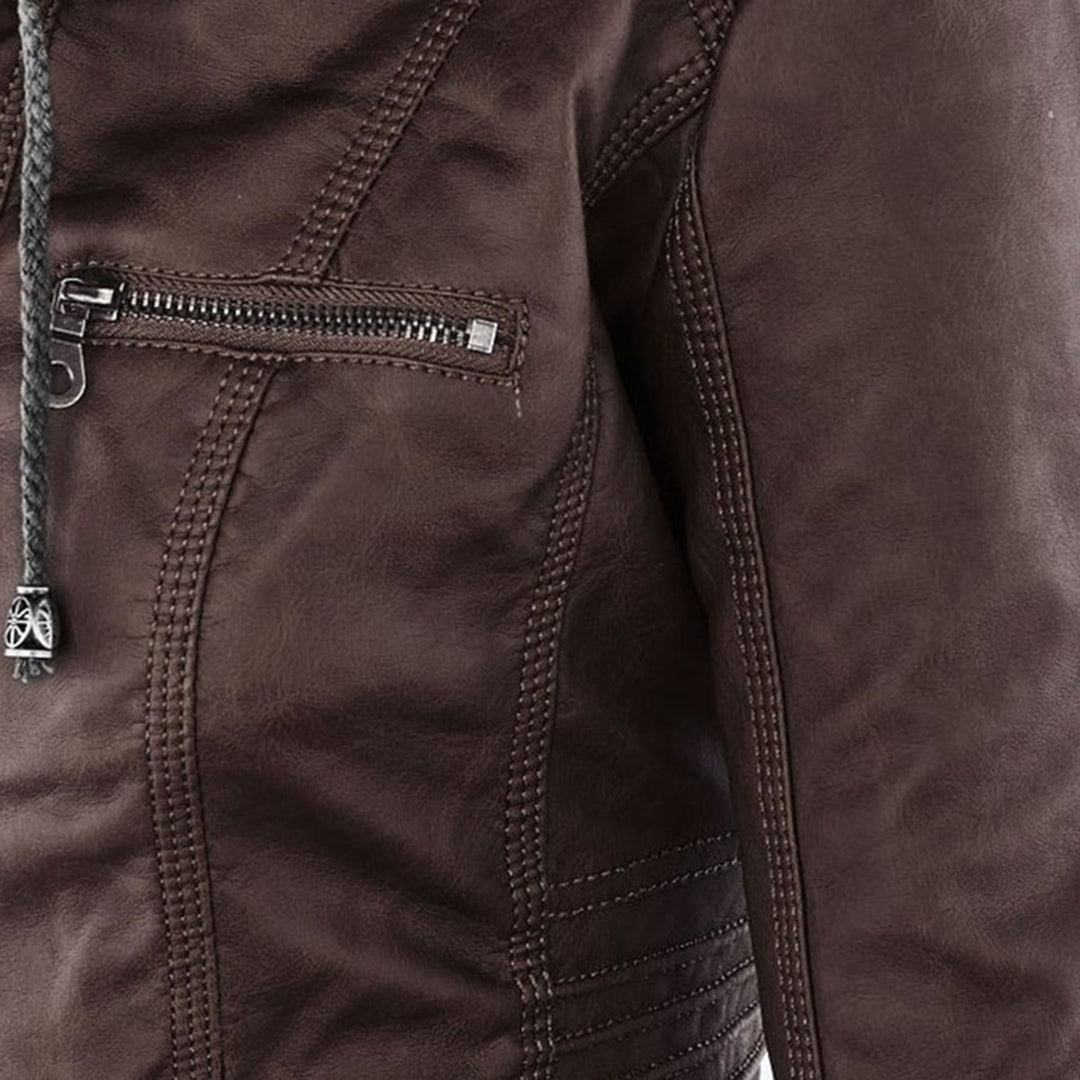 Gia - Leren bikerjack