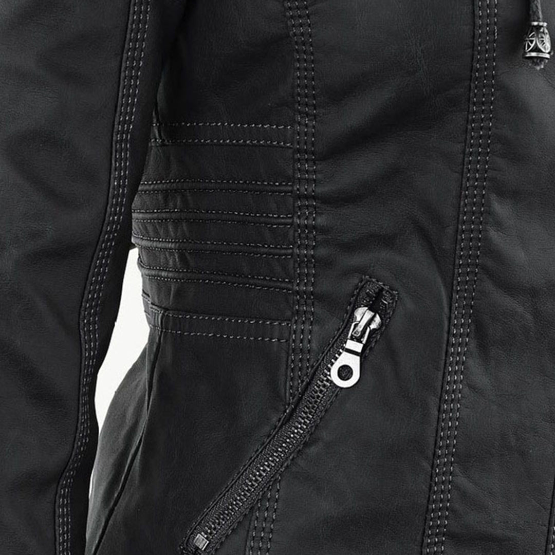 Gia - Leren bikerjack