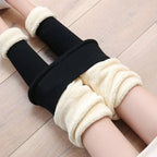Warme winterlegging met lamswol voor dames