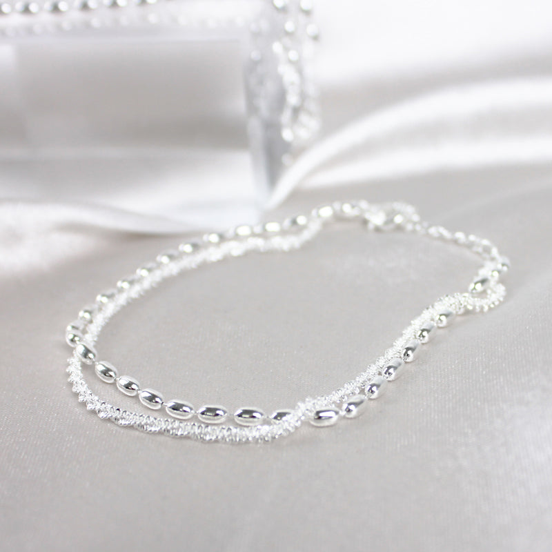 Zilveren zirkonia armband
