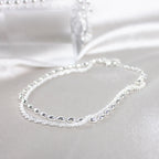 Zilveren zirkonia armband