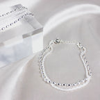 Zilveren zirkonia armband