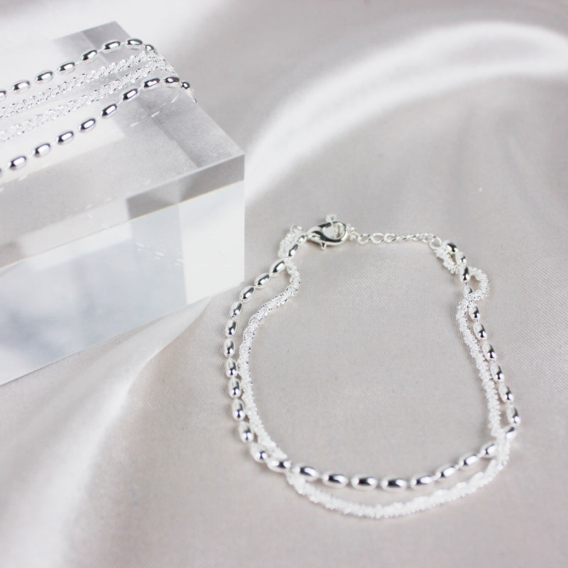 Zilveren zirkonia armband