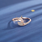 Rose Zilveren Vos Ring