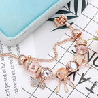 Rose Dreamcatcher-armband met bedels in sterling zilver Inbegrepen