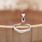 Zilveren kater in Boots Ring