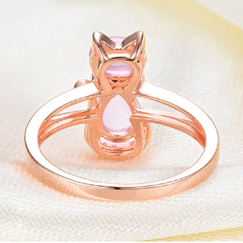 Ring Katze in Roségoud