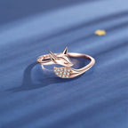 Rose Zilveren Vos Ring