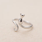 Zilveren kater in Boots Ring