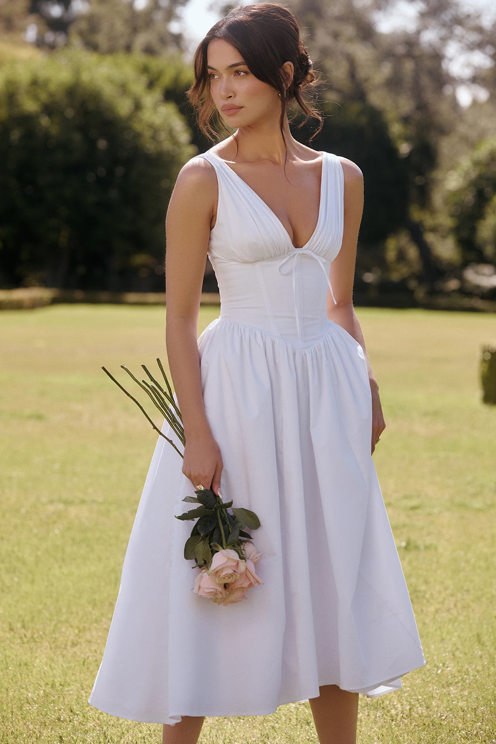 Eurybia - Korsett-Midikleid
