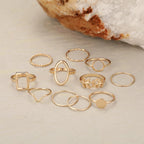 Pak 11 ringen van zilver