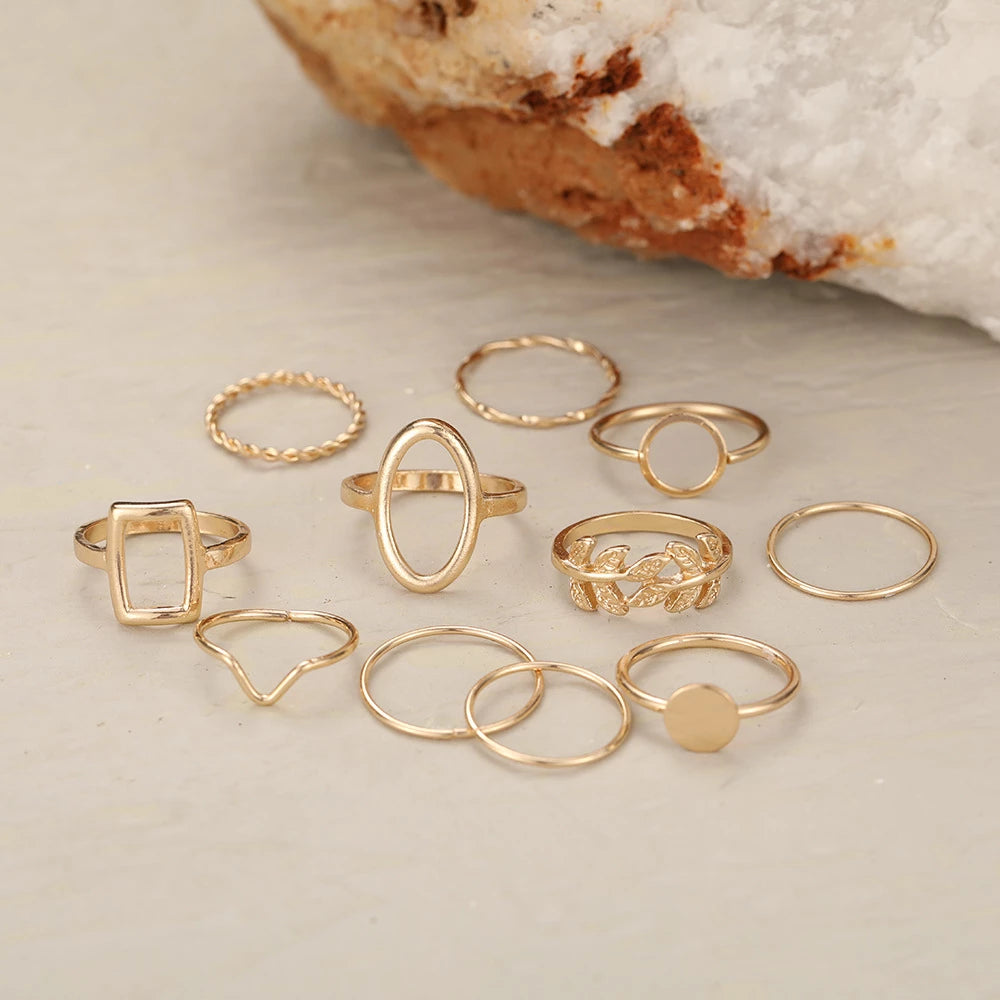 Pak 11 ringen van zilver