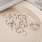 Pak 11 ringen van zilver