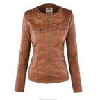 Gia - Leren bikerjack