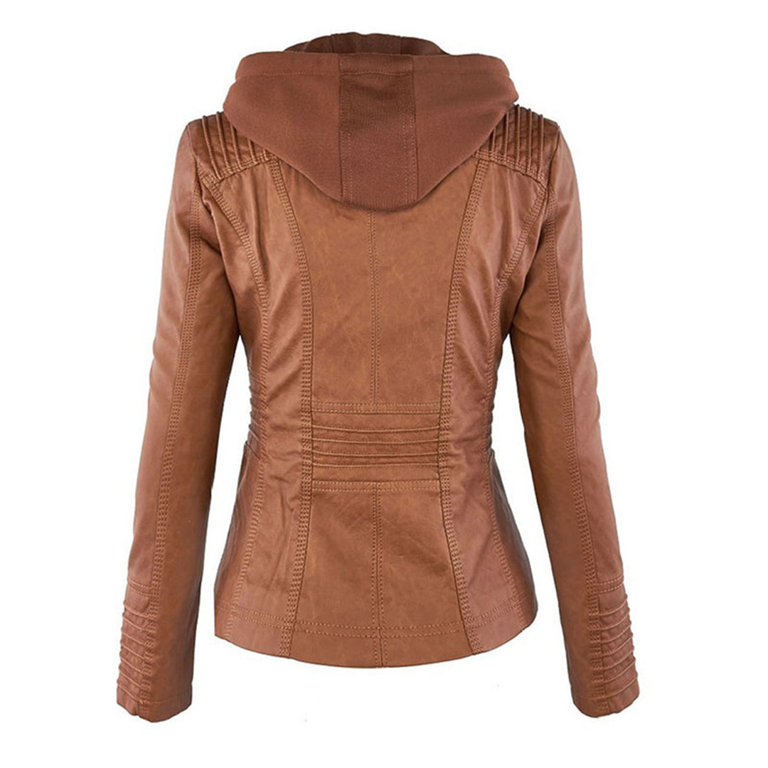 Gia - Leren bikerjack