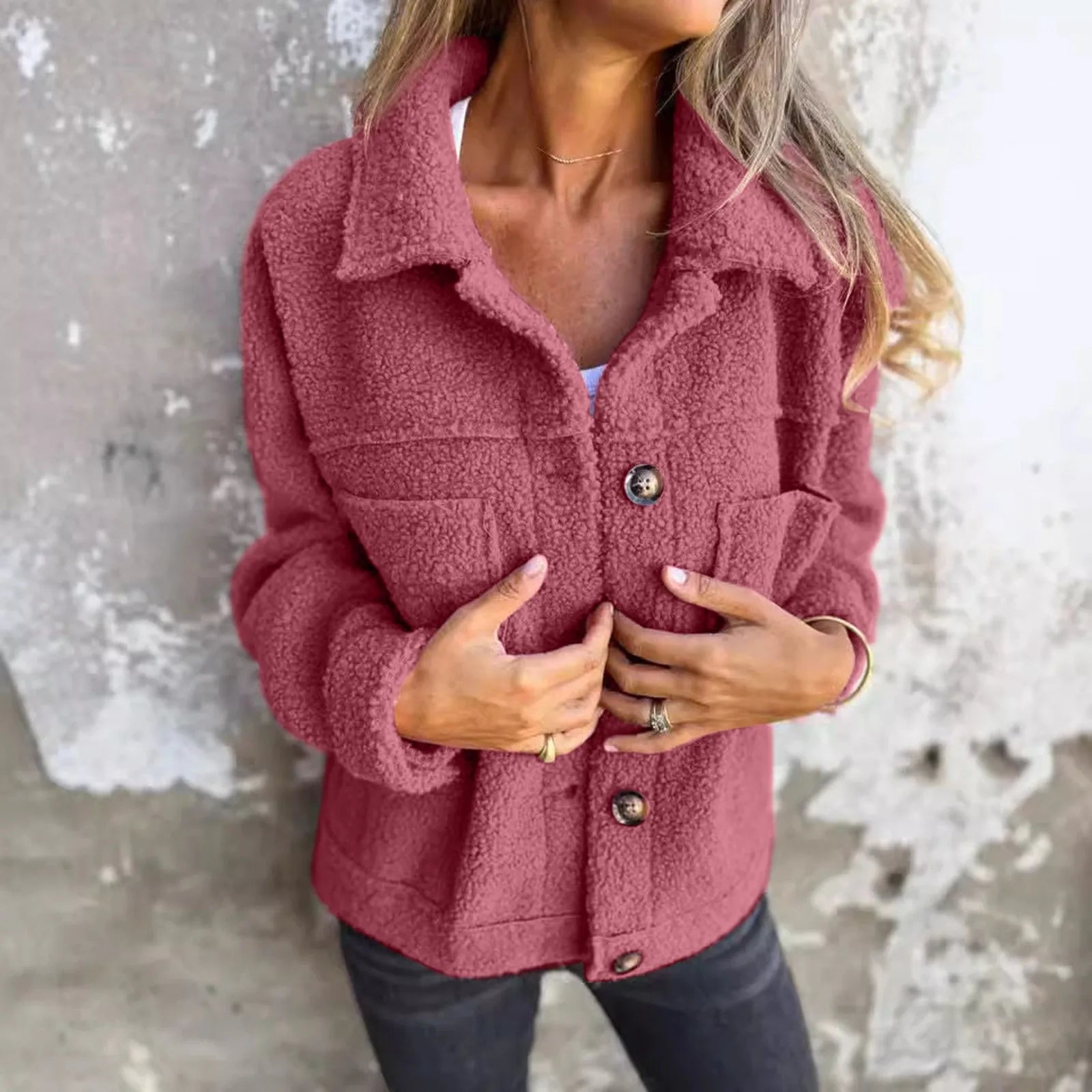 Dion - Kurze Jacke mit Manschetten
