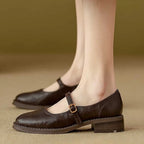 Aurelia - Klassische Bequeme Mary Janes aus Leder