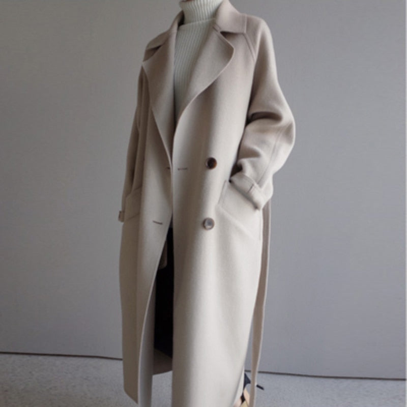 Clarissa -  Damen Trenchcoat aus Wolle