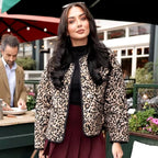 Serie bomberjacks met dierenprint